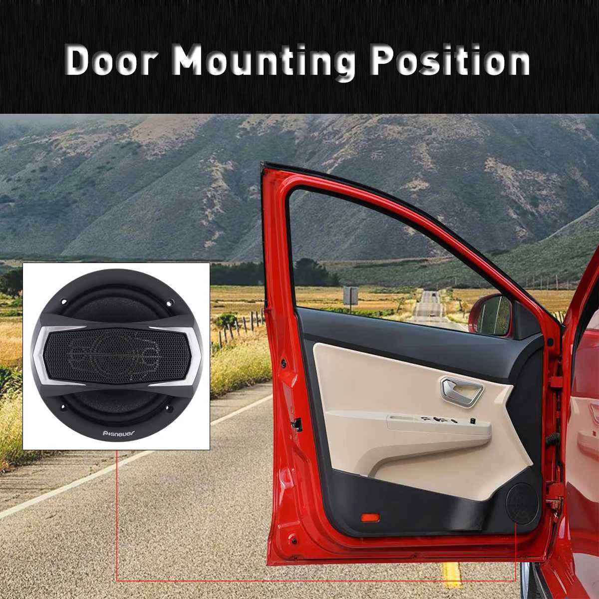 Car Audio 2pcs Hifi Car Coaxial Speaker 600W 4 Way 6 Inch Automotive Speaker Full Range Frequency Vehicle Auto Music Stereo Loudspeaker H250118