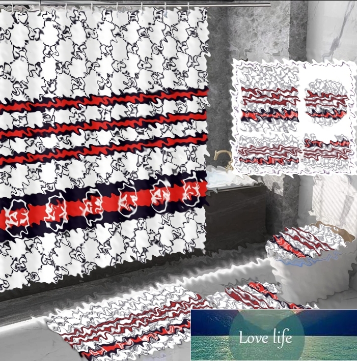 All-match Fashion Brand HD Digital Printing Mildew-Proof Waterproof Polyester Shower Curtain Factory Direct Supply Curtain