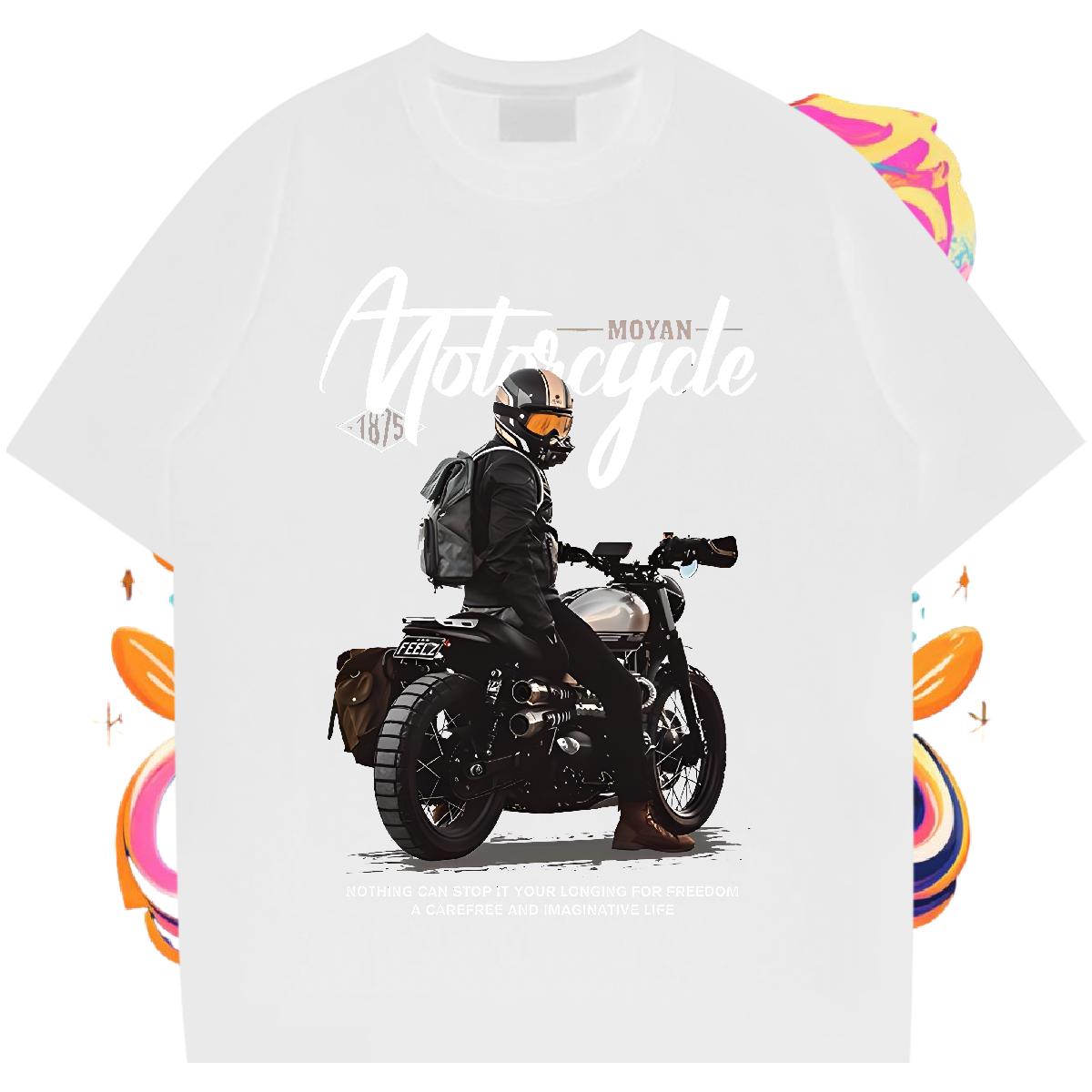 Classic T-Shirts for Men White Plus Size Home Outdoor Men Tshirts Breathable Short Sleeve Loose Tops Shirt
