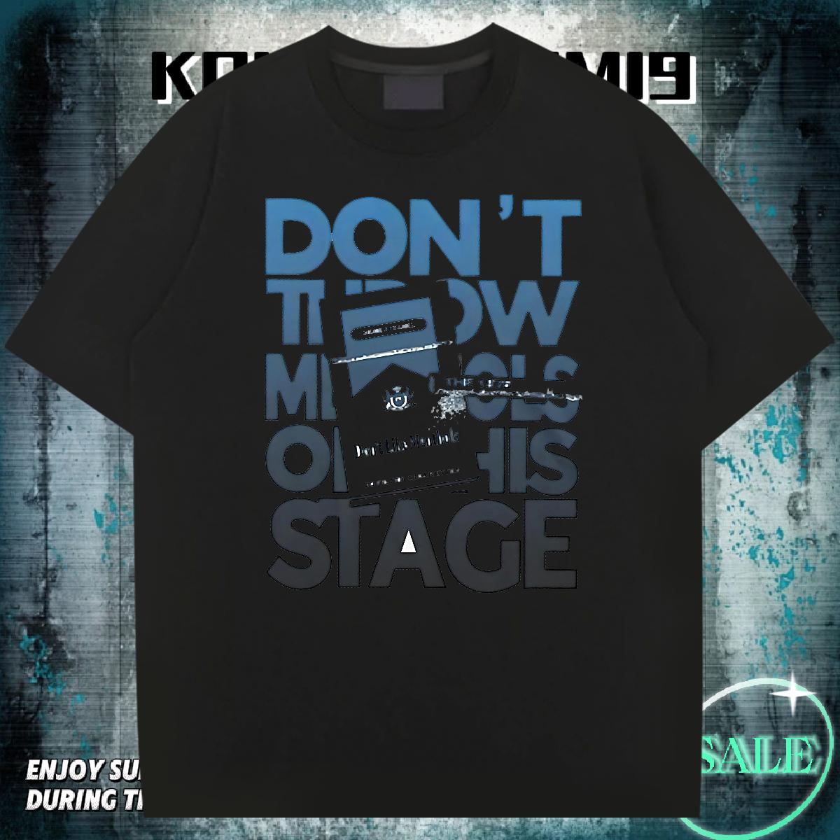 DIY Customized T-Shirts for Men Custom Anime High Street Hip Hop Men Tees Cotton Breathable Classic Tops