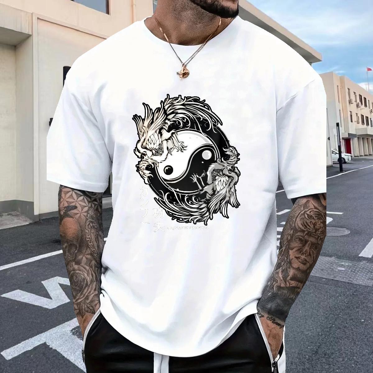 Designer T-Shirts Cotton Breathable Casual Daily Wear Mens Tshirts Anime Print Casual New Tshirts