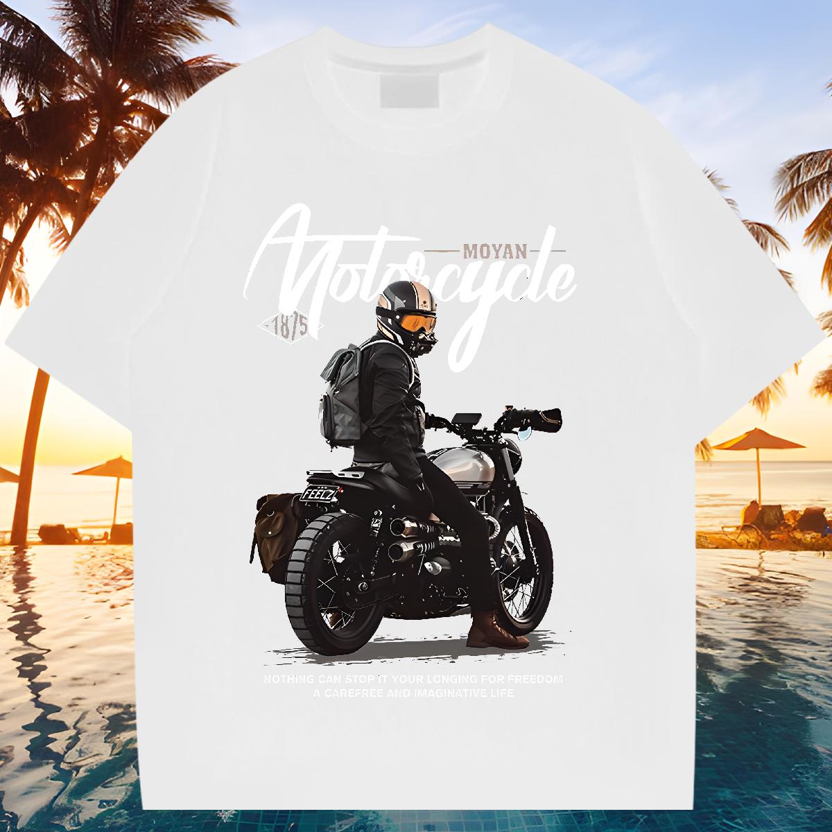DIY Mens T Shirts Custom Street Wear Men Tops Tees Breathable Crew Neck Cotton Classic Wear