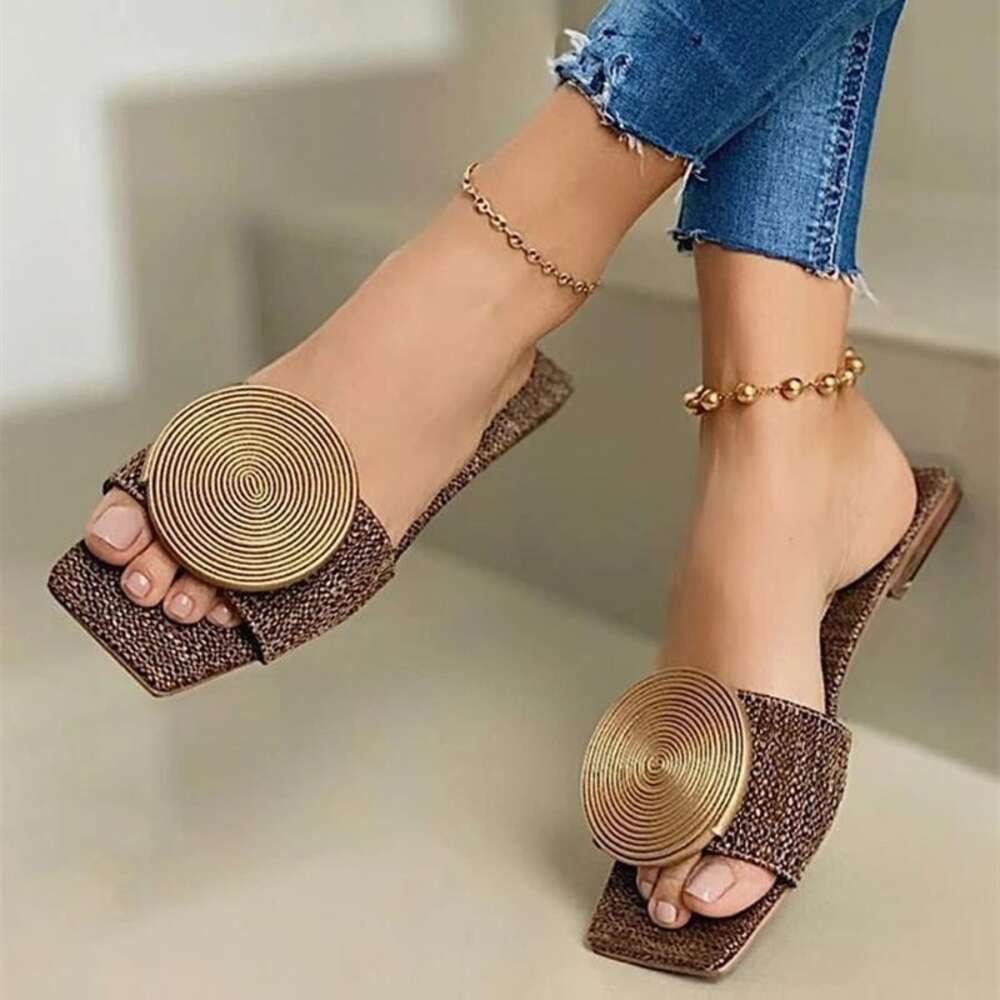 Women Slippers Flat bottomed Casual style Minimalist style Personalize Innovation Outdoor Seaside Beach Free shipping