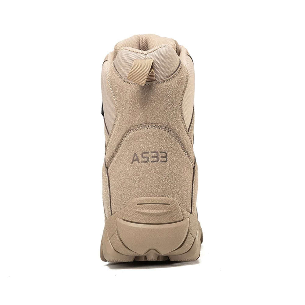 Military Tactical Fur Ankle for Men Desert Combat Outdoor Cow Suede Men's Waterproof Non-slip Platform Boots 7db0f