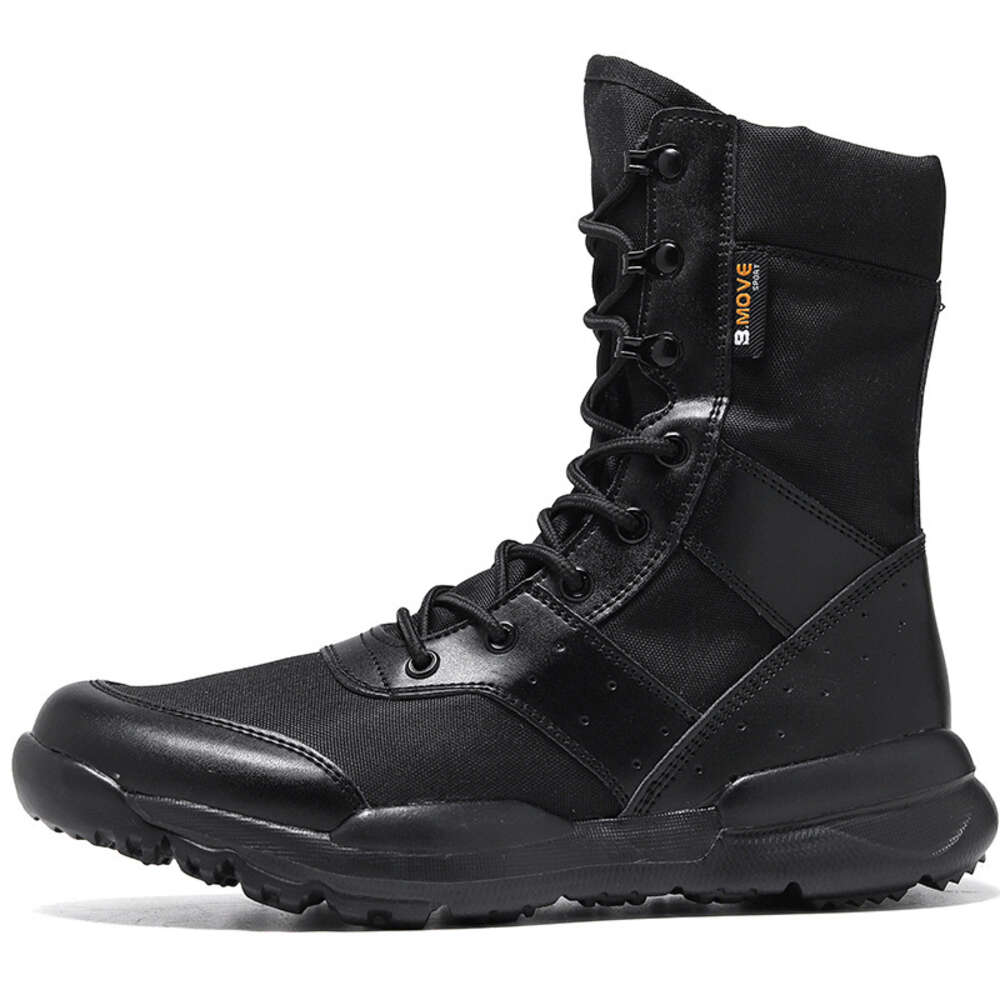 PLA Breathable Lightweight Combat High Top Lace Up Mesh Desert Boots For Men Military Botas Mujer 8b6ab