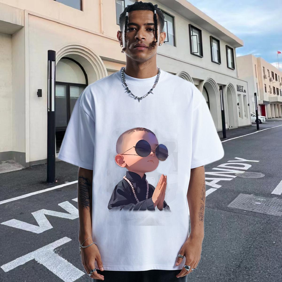 Custom Men T Shirts Custom Men Tshirts Hip Hop Street Cotton Breathable Soft Loose Fit Tops Tees