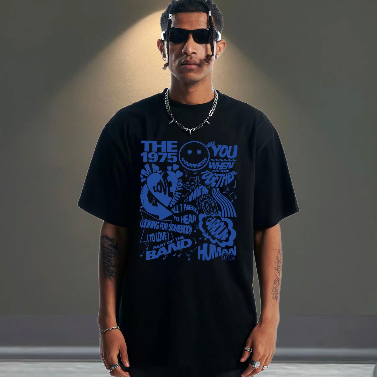 Unisex Men T Shirts Home Outdoor Round Neck Short Sleeve Mens Tshirts Designer Anime Print Tops Shirt