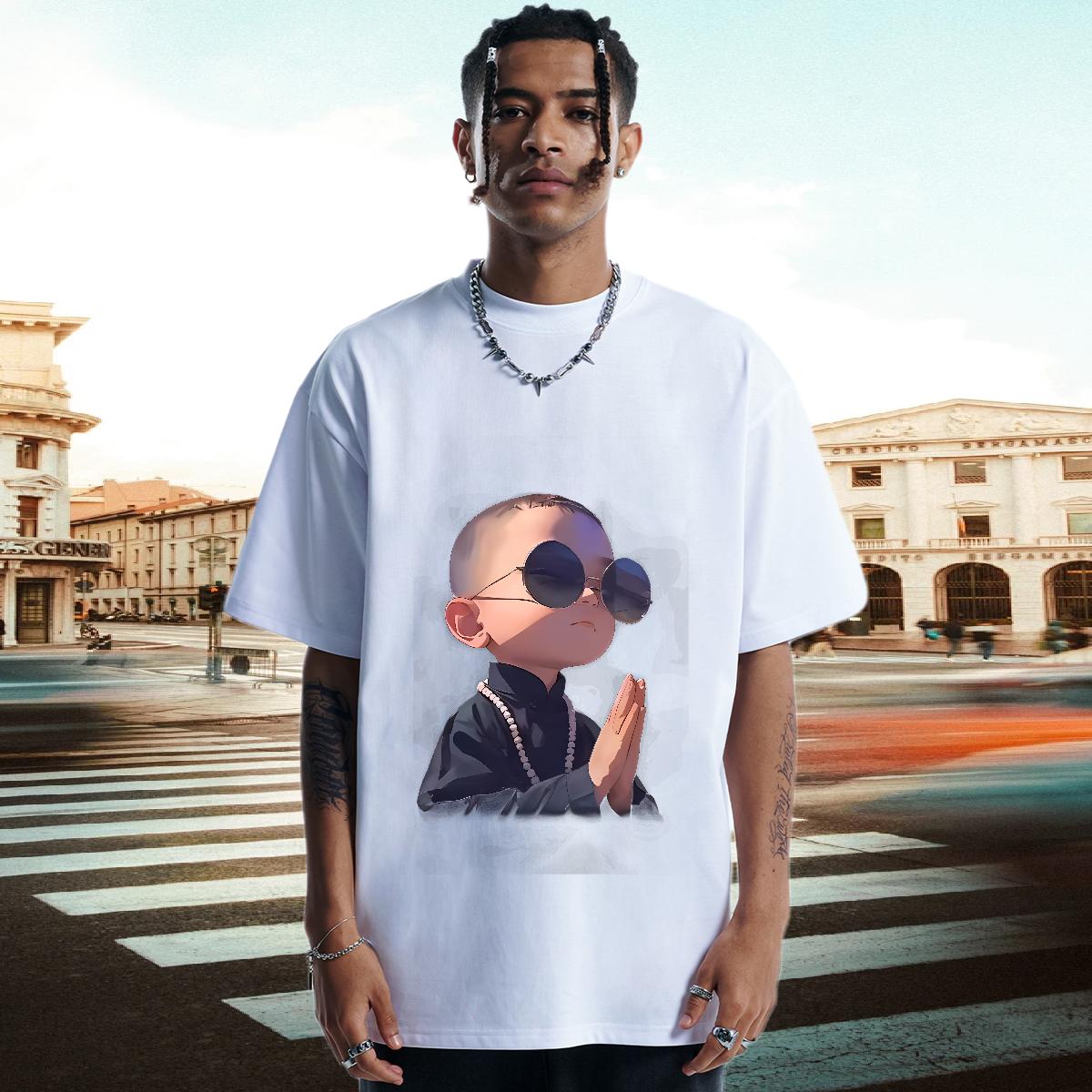 New T-Shirts for Men Black White Tshirt for Man Woman Casual Daily Wear O-Neck Short Sleeve Cotton Brand Clothes
