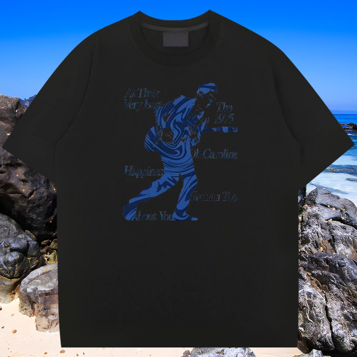 DIY T-Shirts for Men DIY Logo Men Tees Outdoor Round Neck Short Sleeve Classic Top Tees