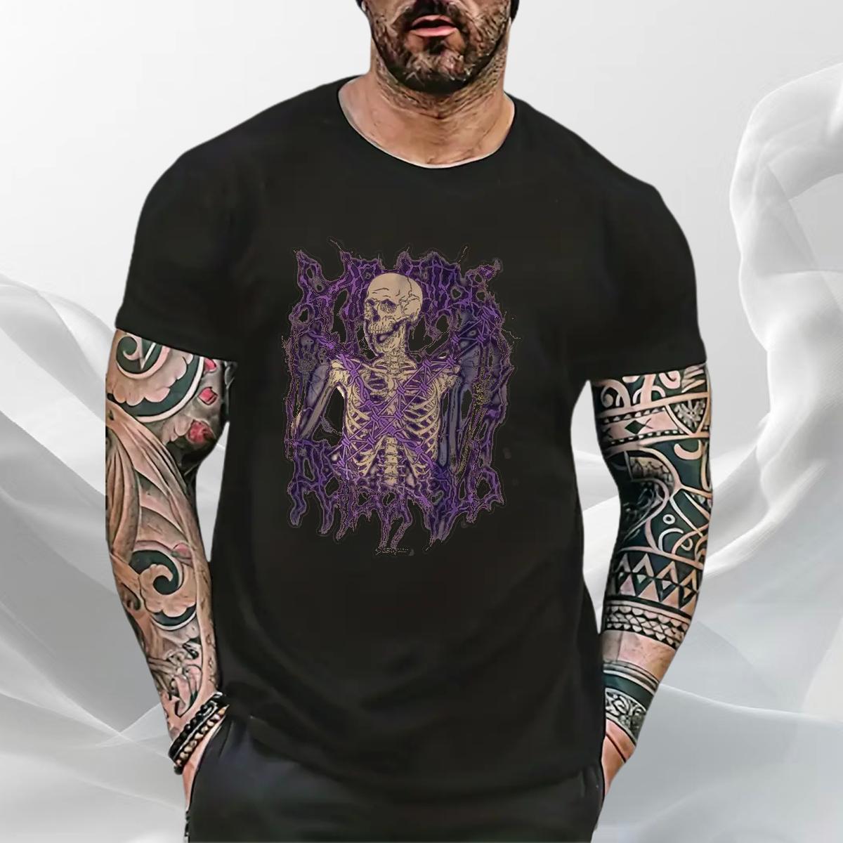 Wholesale T Shirts Men 180g Cotton Anime Printing Street Tshirts Oversized S-3XL Casual New Clothings