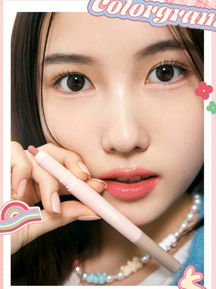 Korean Makeup Colorgram Double Ended Lip Liner Plump Pouty Lips Shadow Concealer Lip Pencil Lipstick Rare Beauty Cosmetics 240603