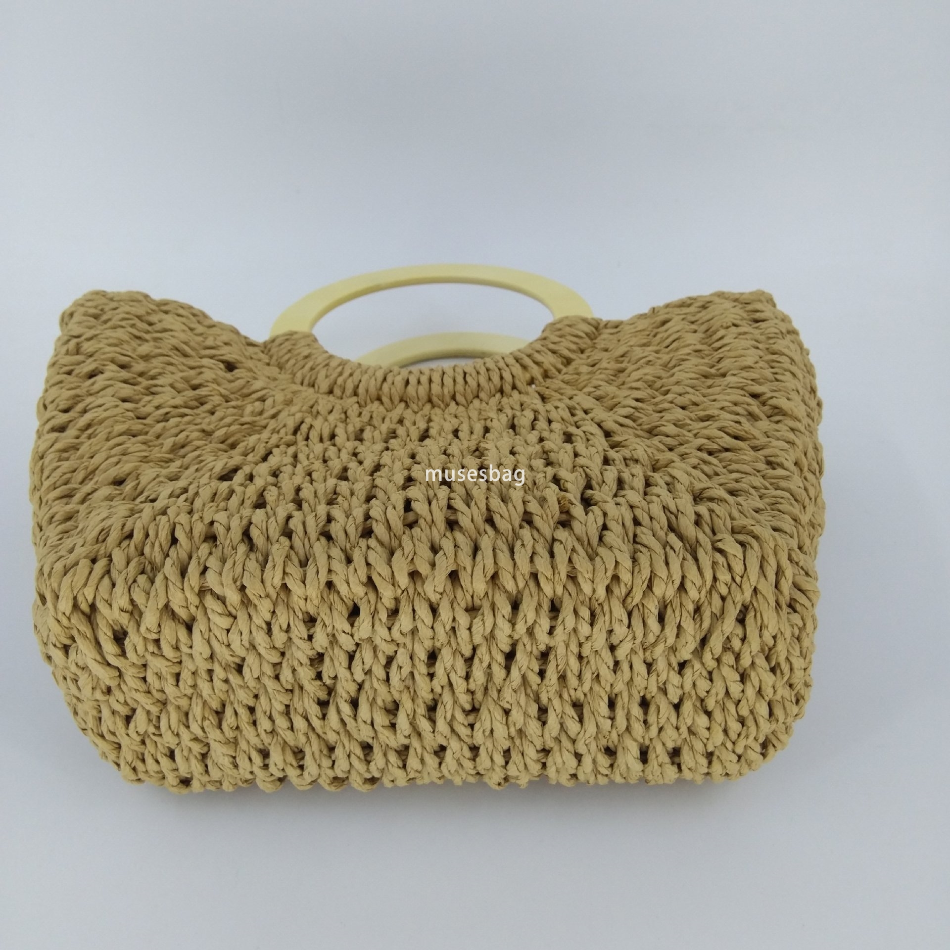 Designer bag women's travel vacation beach bag handbag large capacity luxury grass woven bag retro high-quality mini fashionable shoulder bag han