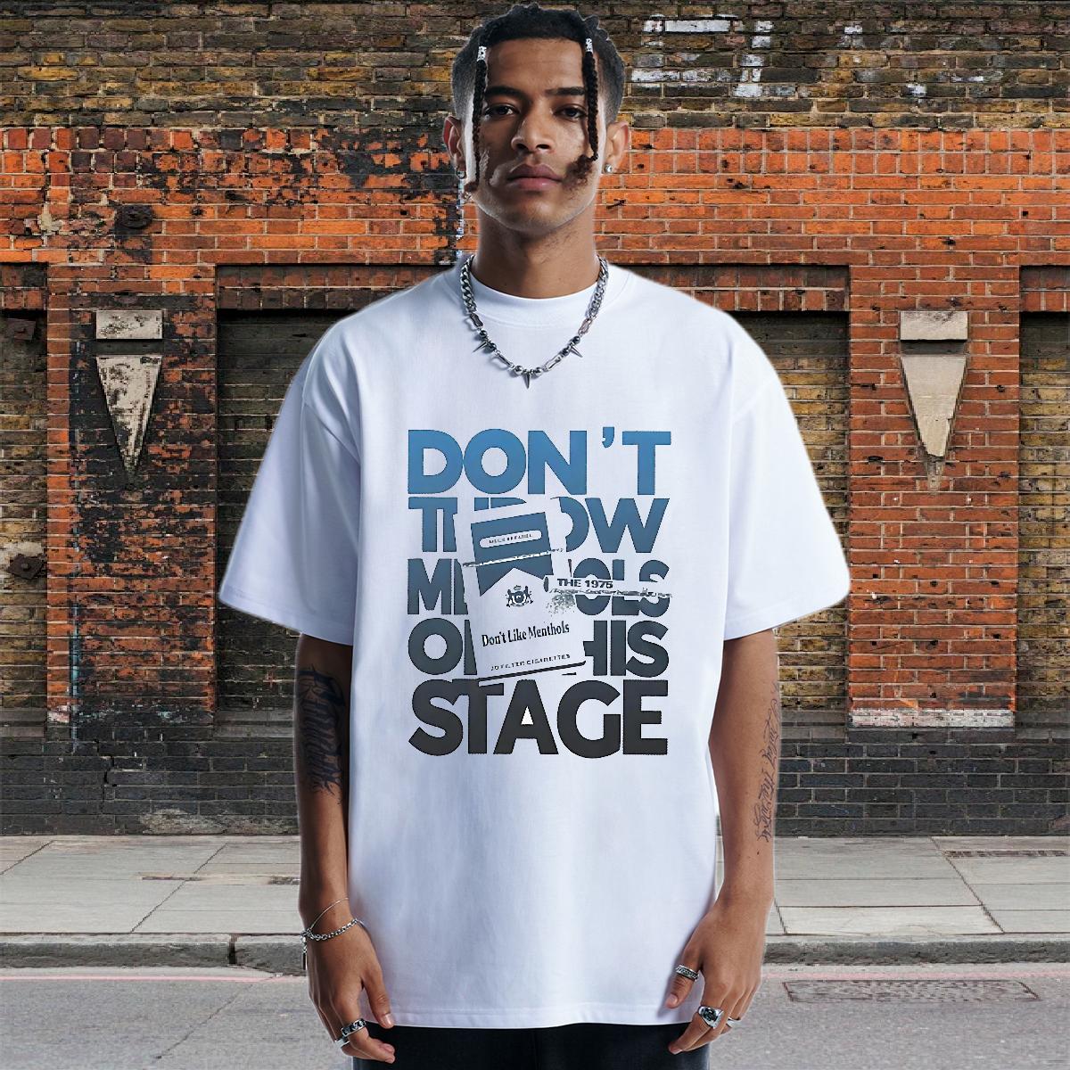 5A T Shirt For Man Crew Neck Cotton Breathable Beach Men Clothes T-Shirt DIY 2024 New Tees