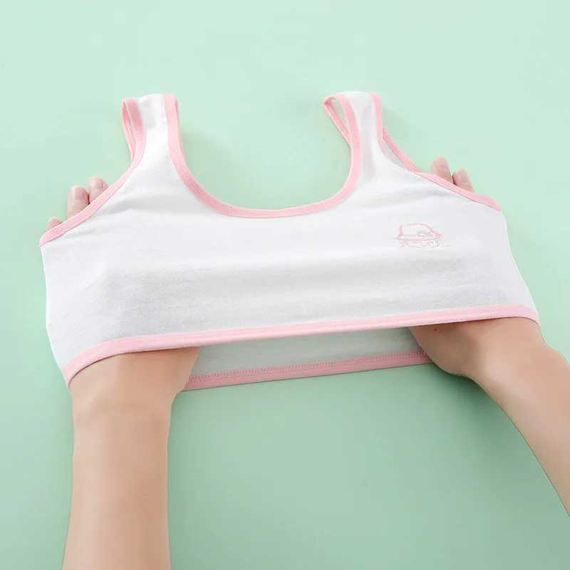 Camisole Camisole 3Pcs/Lot Girls Clothing Training Bras Puberty Girls Cotton ren Sport Underwear Teenagers Camisole Vest WX5.31