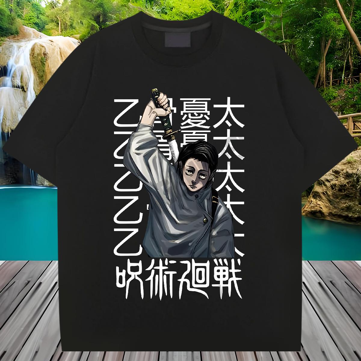 DIY Men T Shirts Cartoon Print Casual Beach Mens Tshirts 180g Cotton Popular Tops Tees