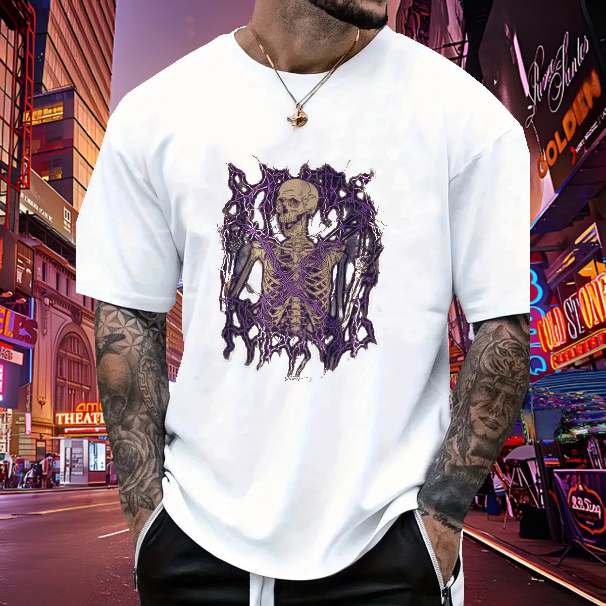 Fashion Design T Shirts Men DIY Anime Tshirts Street wear Hip Hop Short sleeve Cotton Soft Designer Tees