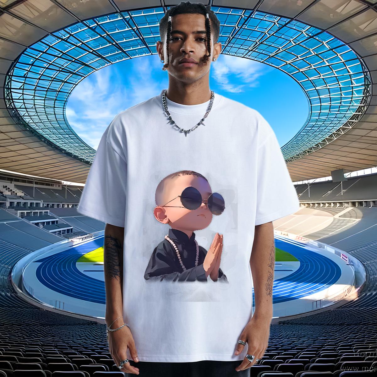 Soft Men T Shirts Home Outdoor Short sleeve Cotton Soft Men Clothes T-Shirt 2024 New Custom Printing Clothes