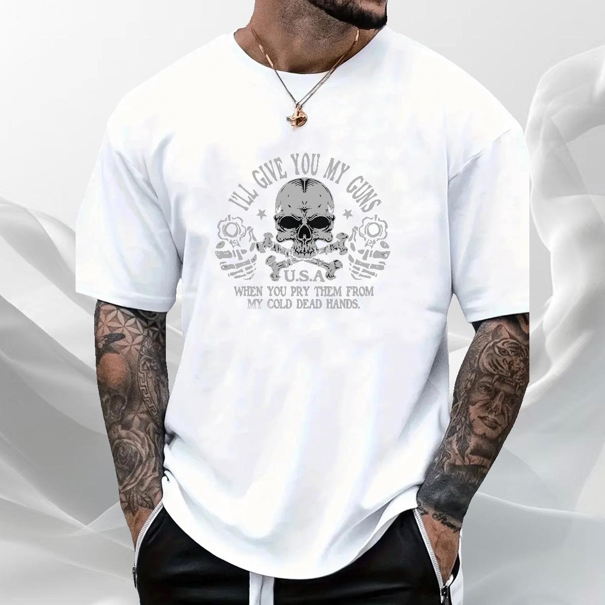 Unisex T-Shirts Breathable Crew Neck Cotton Daily Outfit Men Tees Custom Printed New Tops Shirt