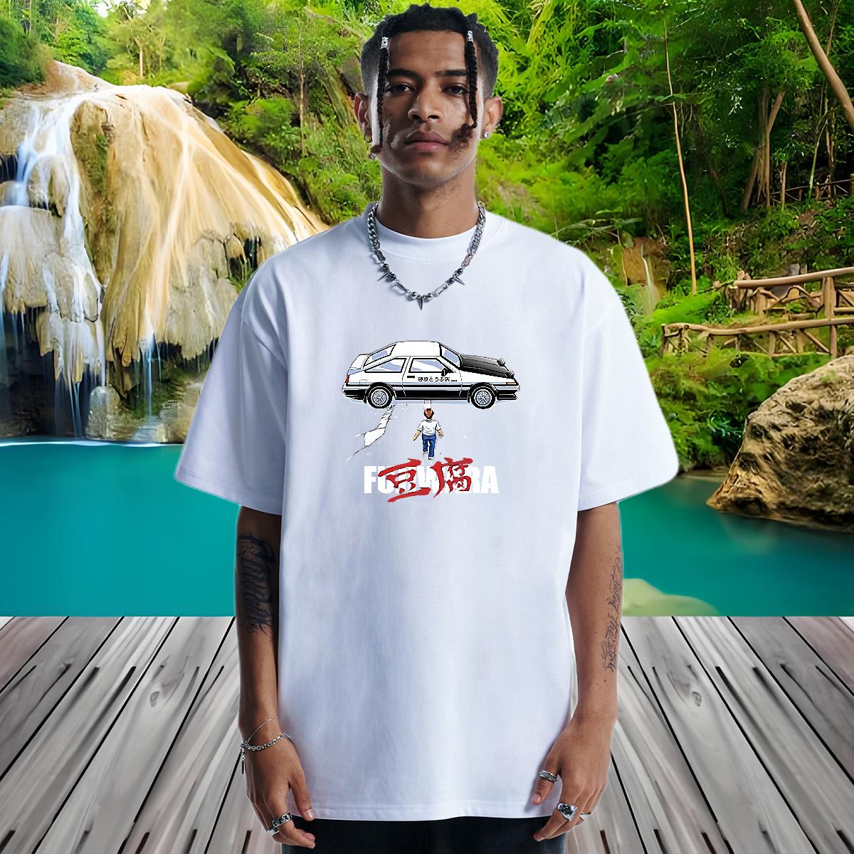 Designer Men T Shirts Cotton Breathable Short Sleeve Anime Printing Street Men Tops Tees Custom Anime Fashion Tops