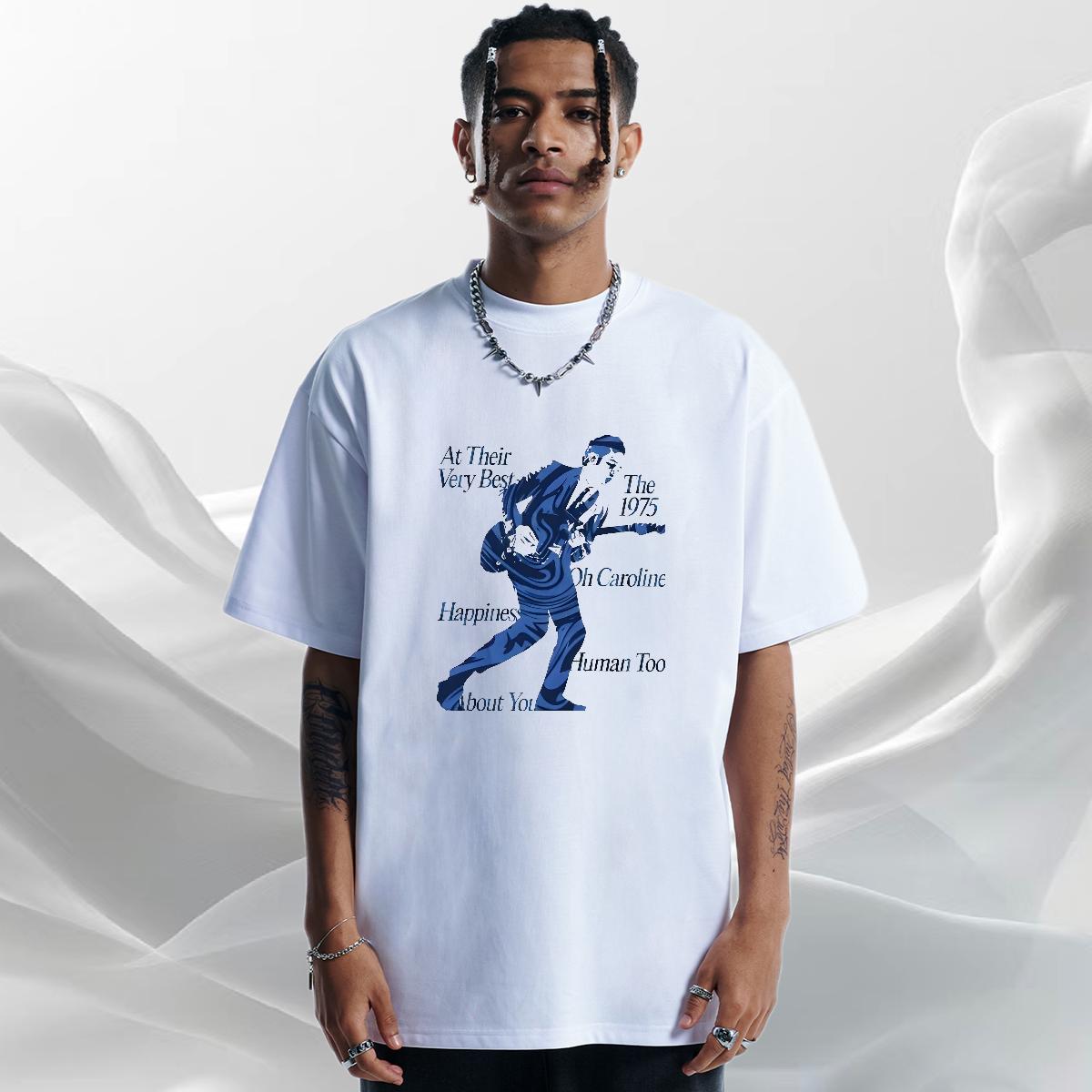 Brand T Shirts Men Breathable Crew Neck Summer Casual Men Tops Tees Floral Print DIY Clothes