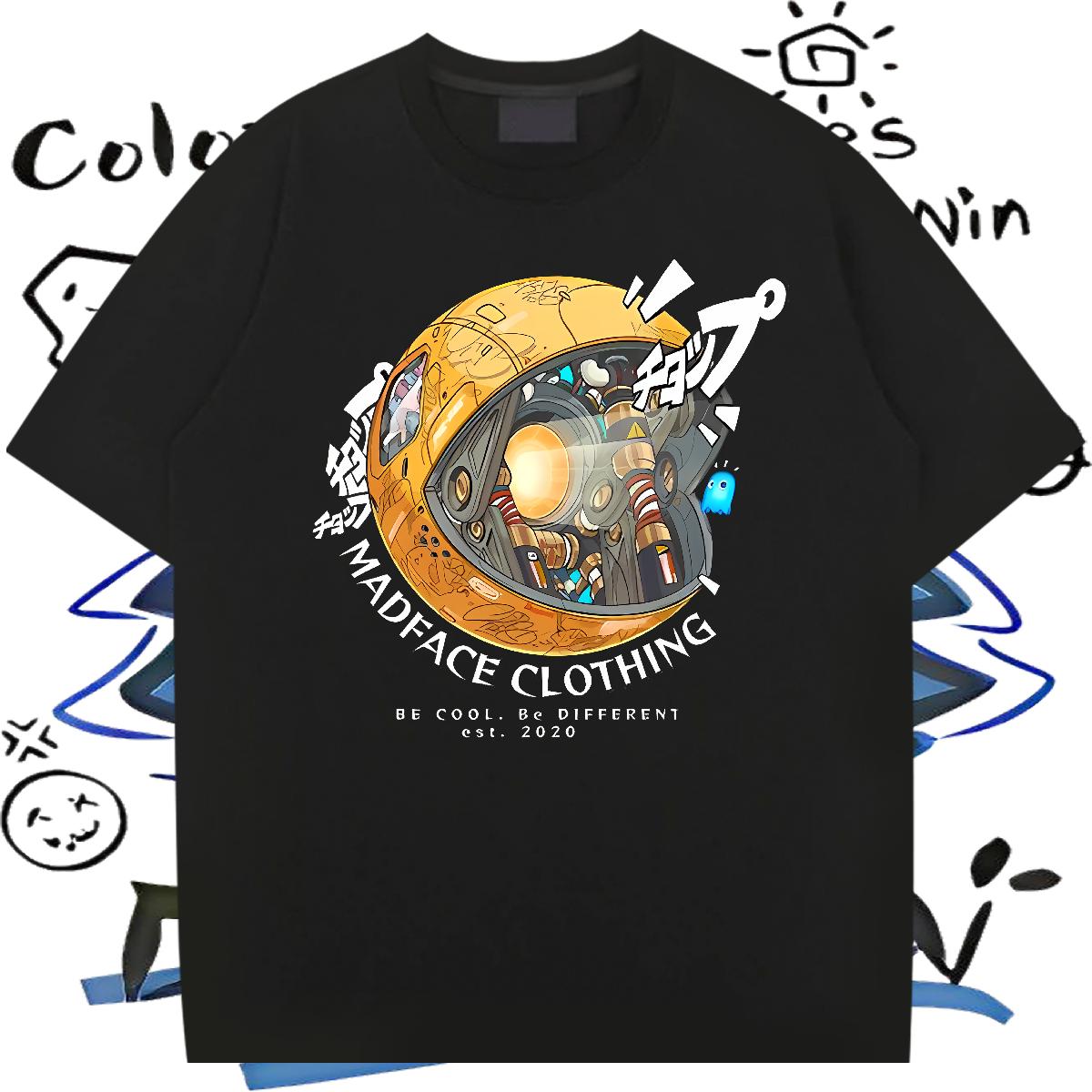2024 DIY Mens T Shirts Cartoon Print Men Clothes T-Shirt Sports Casual Cotton O Neck Short Sleeves Cool Clothes