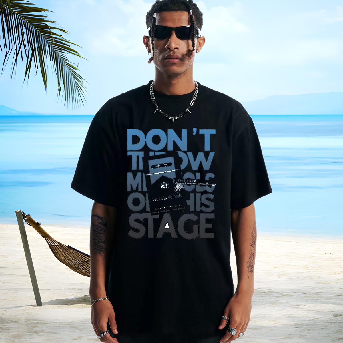 Fashion Casual T-Shirts DIY Logo Men Tops Tees Casual Beach Breathable Crew Neck Cool Tops