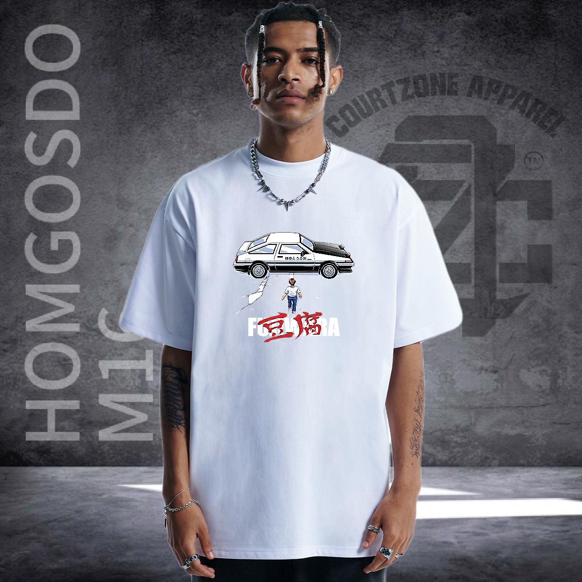 Casual New T shirt Cartoon Printing S-3XL Hip Hop Men Tshirts Breathable Crew Neck Cotton Brand Tops Shirt