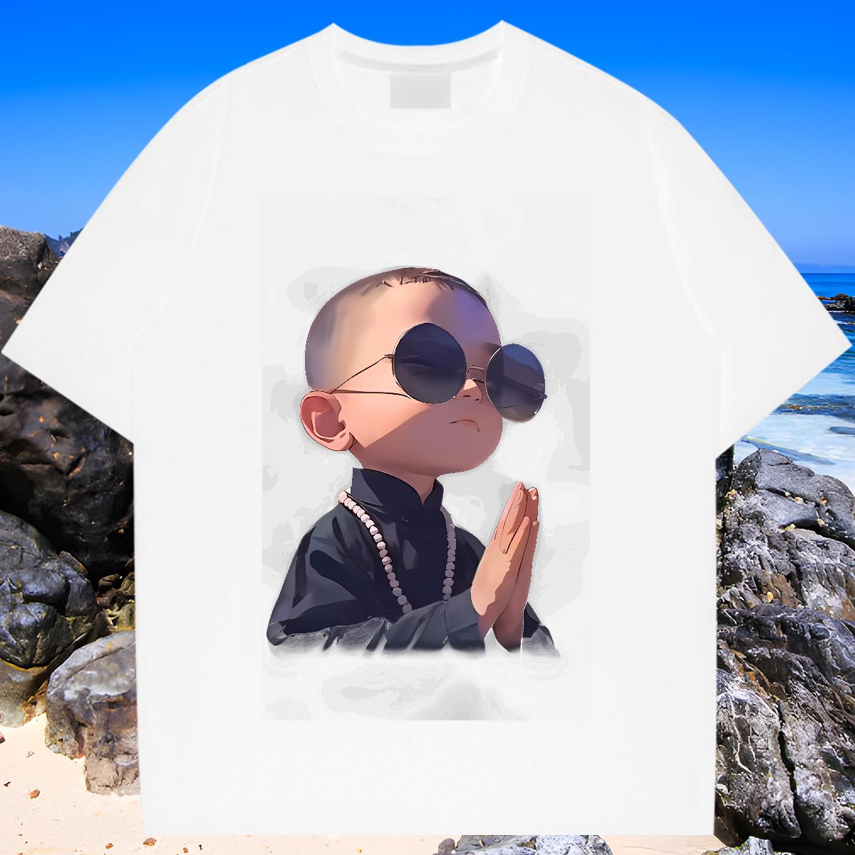 Wholesale T shirt Hip Hop Street Cotton Breathable Short Sleeve Mens Tshirts Classic Custom Cartoon Tshirts