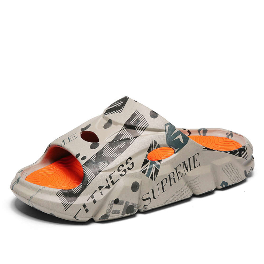 Men's Slippers Summer Indoor Non-slip Eva Wear-resistant Flip-flops Outdoor Beach Light Soft-soled Sandals for Men
