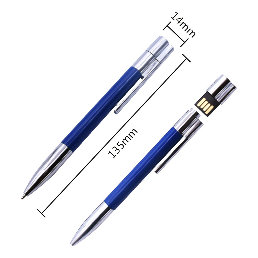Metal Ball Point Pen Stick Usb Flash Drive 2.0 4GB 8GB 16GB 32GB 64GB 128GB Memory Sticks U Disk Pendrives Cool Gifts