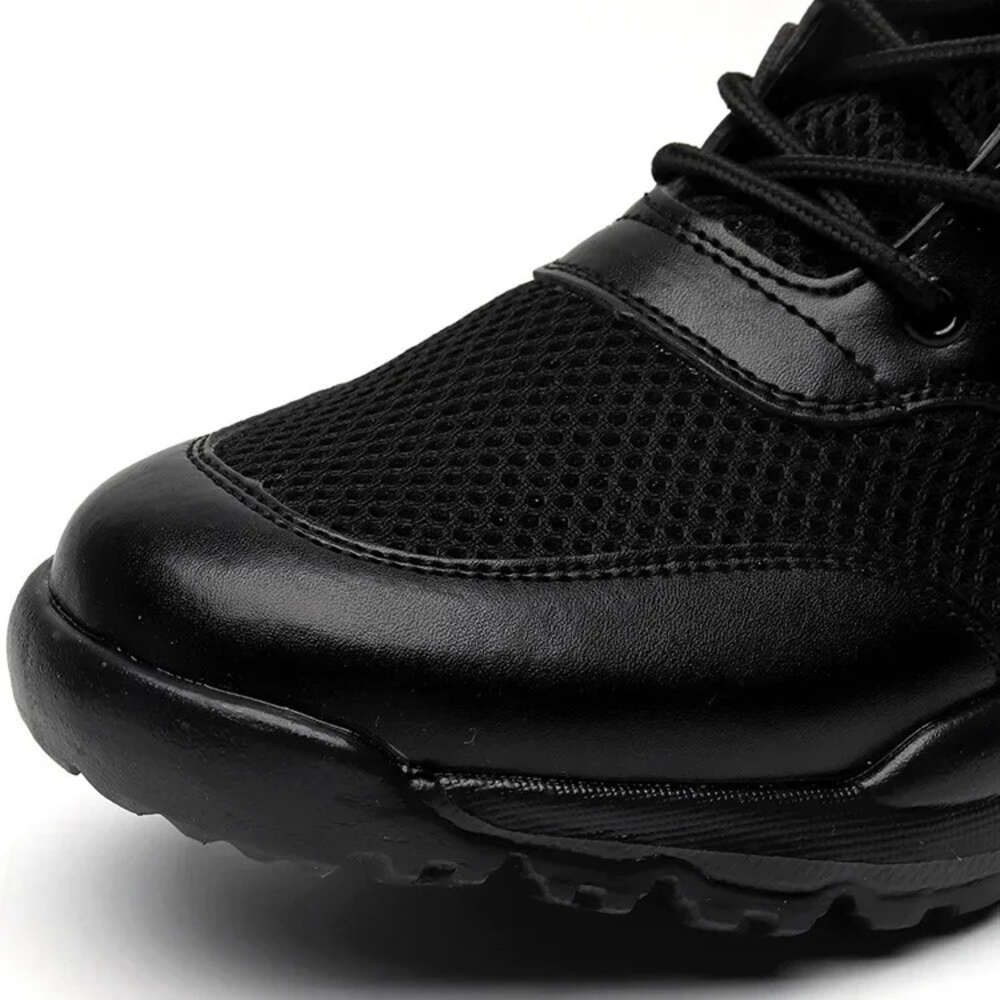 Side Zipper Military Outdoor Combat Tactical Boots Men Women Lightweight Summer Mesh Breathable Hiking Climbing Shoes 35-48 Size 10b93