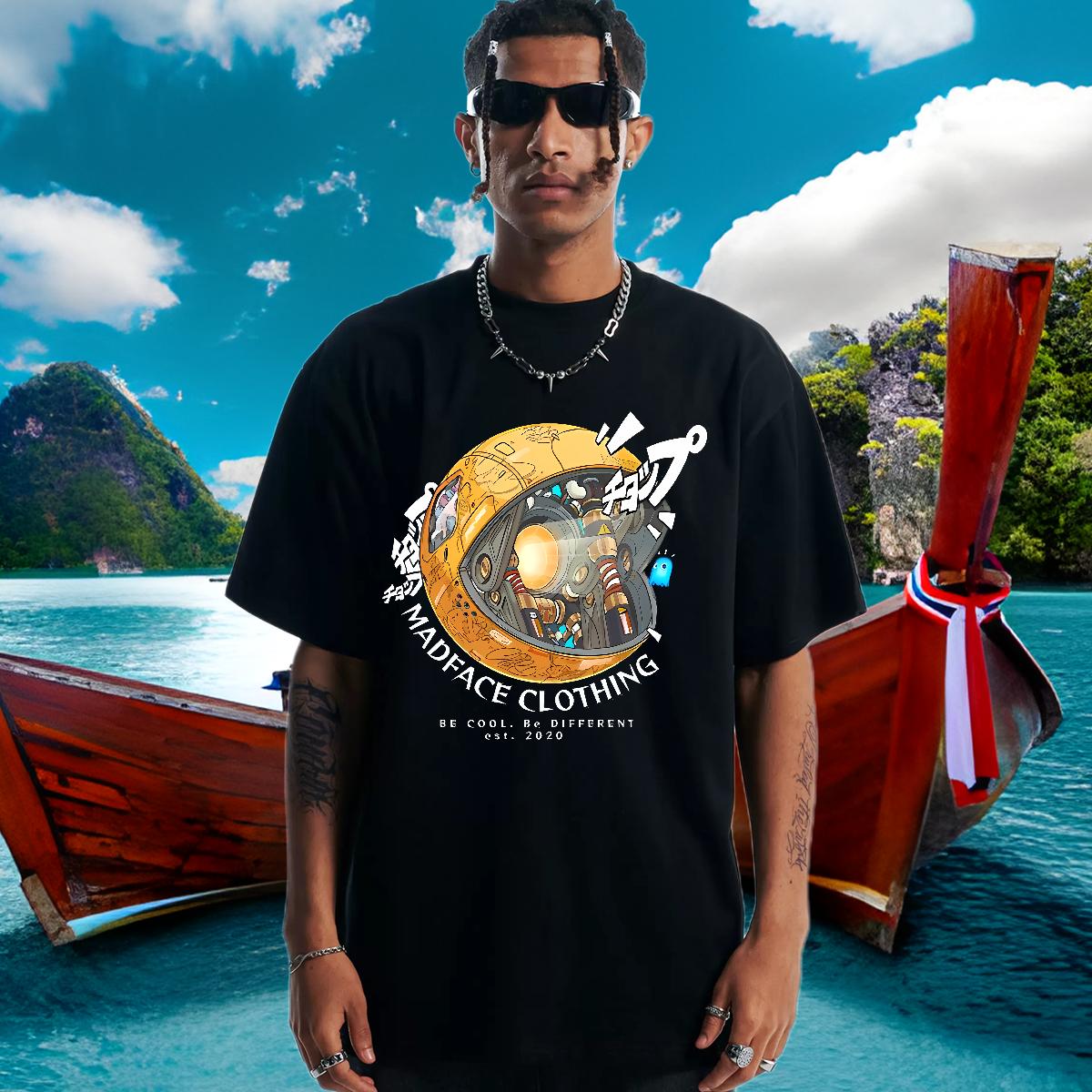 Custom Men T Shirts Customized Print Mens Tshirts High Street Hip Hop 180g Cotton Cool Design Tees