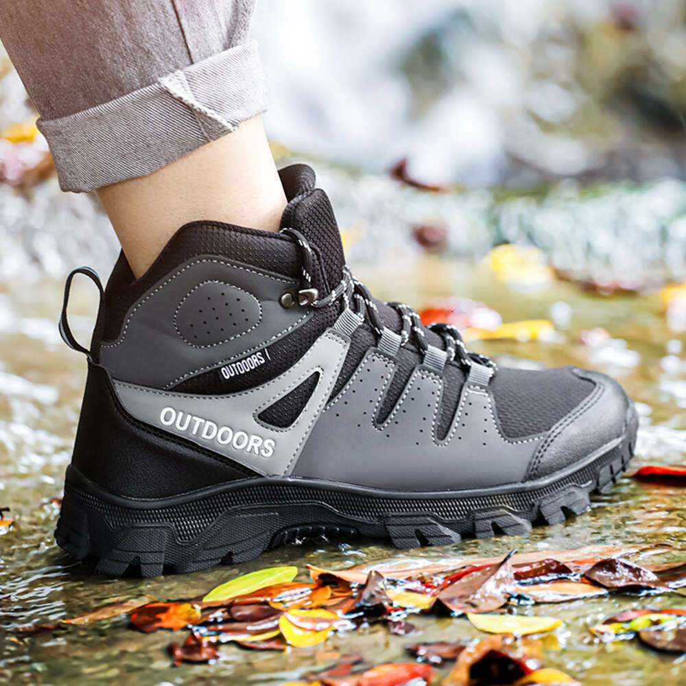 Outdoor Men Men's Breathable Hiking Trekking Mountain Climbing Shoes Military Boots Large Size 47 1fa71