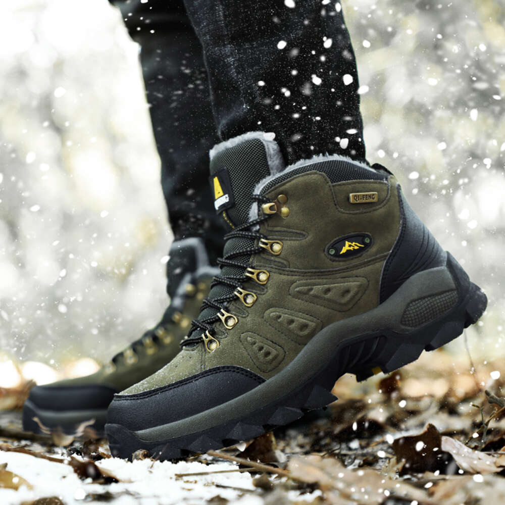 Shoes Winter Hiking Boot Outdoor Suede Trekking Men Sneakers Combat Military Fashion Casual Snow Boots 2024 7472d