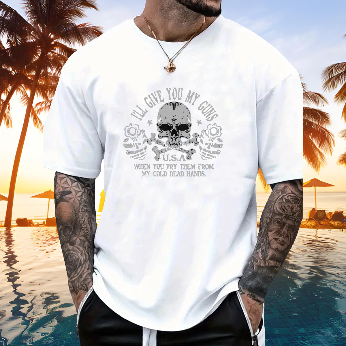 Fashion T shirt Custom Men Clothes T-Shirt Hip Hop Round Neck Short Sleeve Soft Tees Shirts
