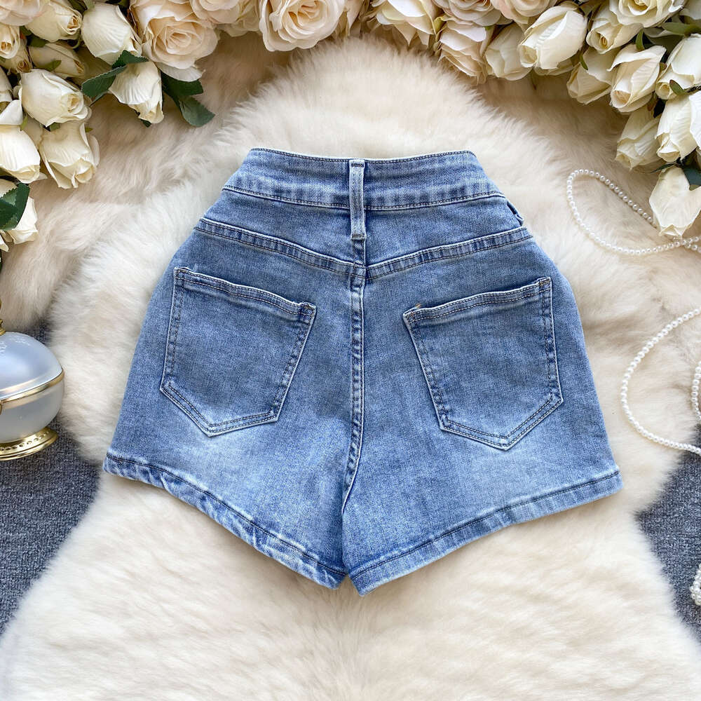 Wind jeans for women in summer small stature high waist slim appearance long legs versatile design spicy girl pants