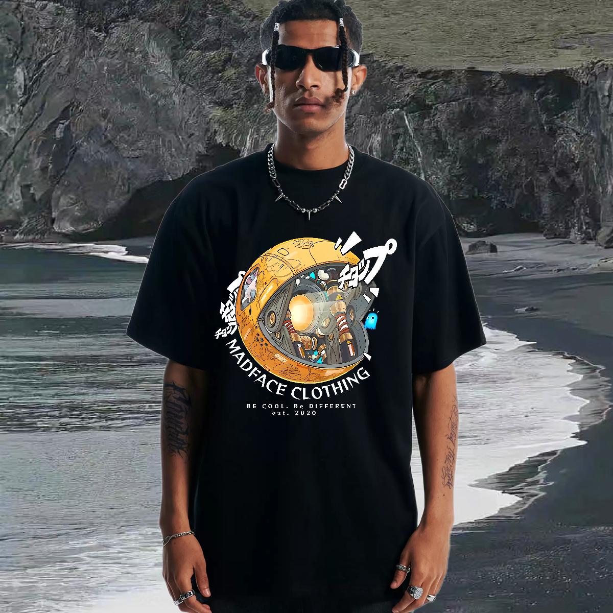 Designer Man T Shirts Round Neck Short Sleeve Street Wear Mens Tshirts DIY Anime New Designer Clothes