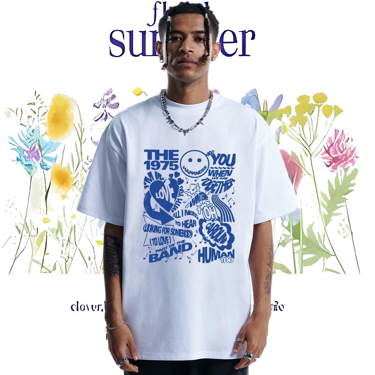 Fashion New T Shirts Men Round Neck Short Sleeve Street wear Hip Hop Men Tees Custom Cartoon Wholesale Tee Shirt