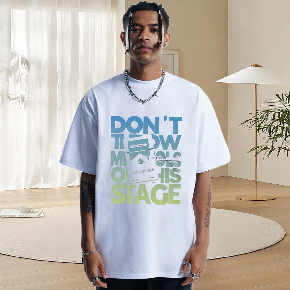 Unisex Mens T Shirts 180g Cotton Anime Printing Street Tshirt for Man Woman DIY Printed Fashion Designer Clothes