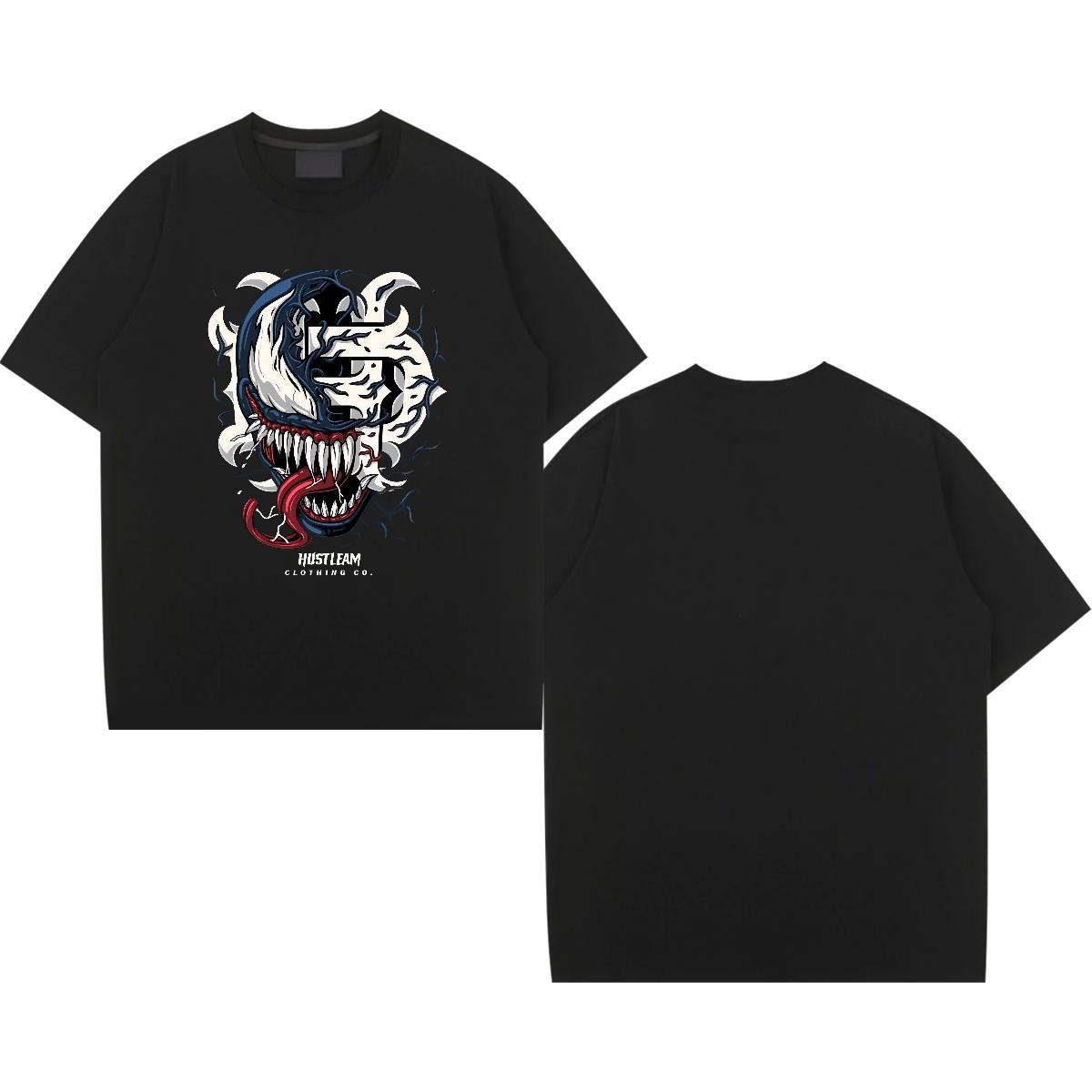 Fashion Design T shirt Floral Print Mens Tshirts Sport Breathable Crew Neck Cotton Loose Tops Shirt
