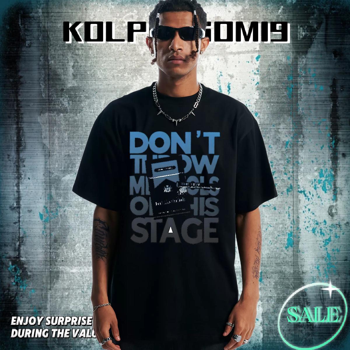 DIY Customized T-Shirts for Men Custom Anime High Street Hip Hop Men Tees Cotton Breathable Classic Tops