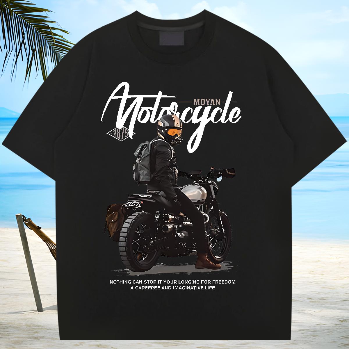 Designer Fashion T Shirts Men Custom Spring Summer Mens Tshirts Crew Neck Cotton Comfortable Tshirts