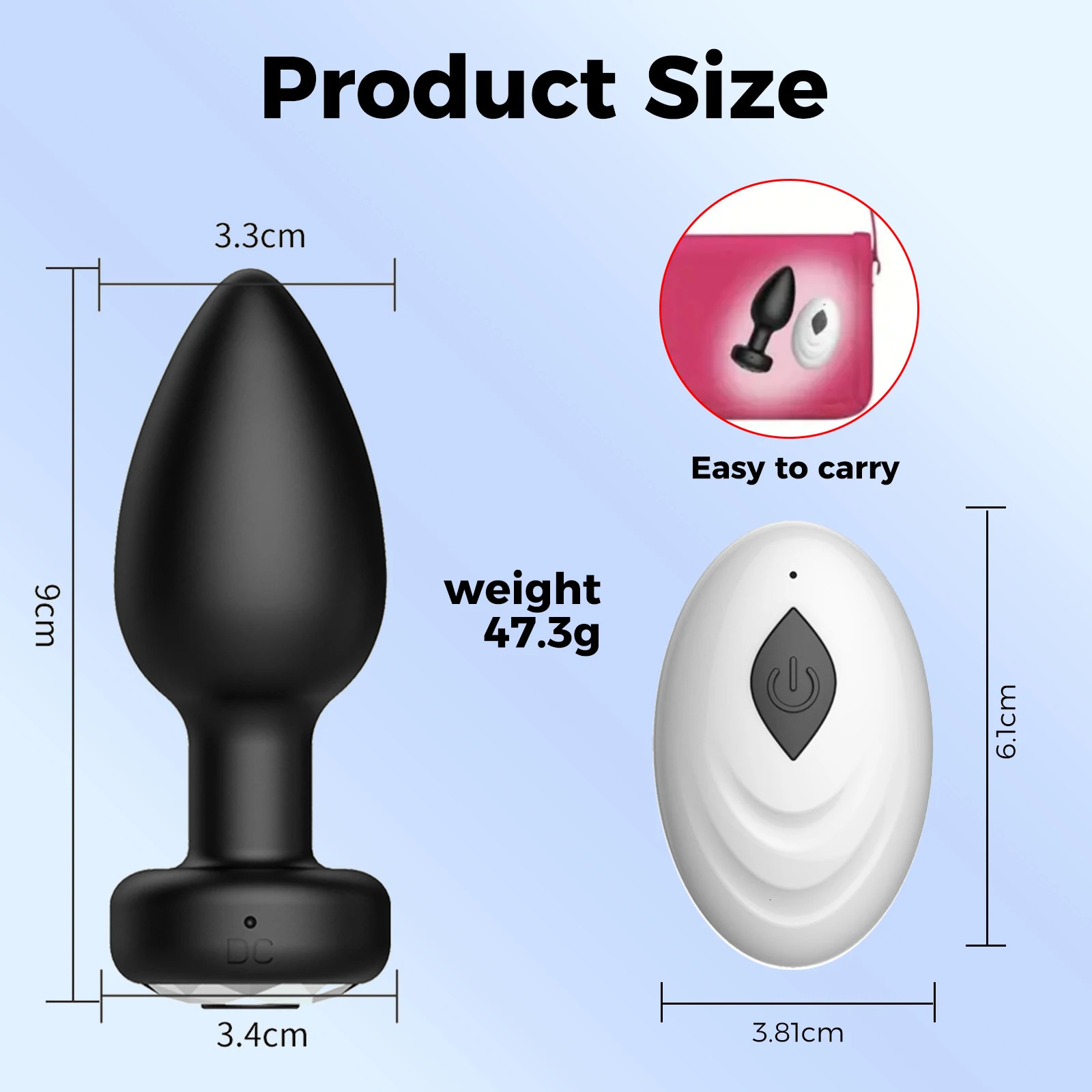 1pc Electric Anal Plug With Remote Control Frequency Conversion Couple Sex Pleasure Device Male Anal Prostate Massager Anal Plug 240603