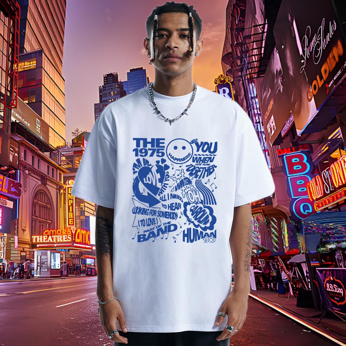 Loose Mens T Shirts Casual Beach Cotton Breathable Soft Couples T Shirts New Designer DIY Tops