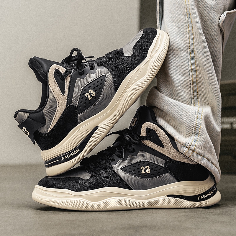 Sports Summer Leisure Breathable New Basketball Trendy and Versatile Free Shipping Unique Design Lace up Men Running Shoes Lhshoe