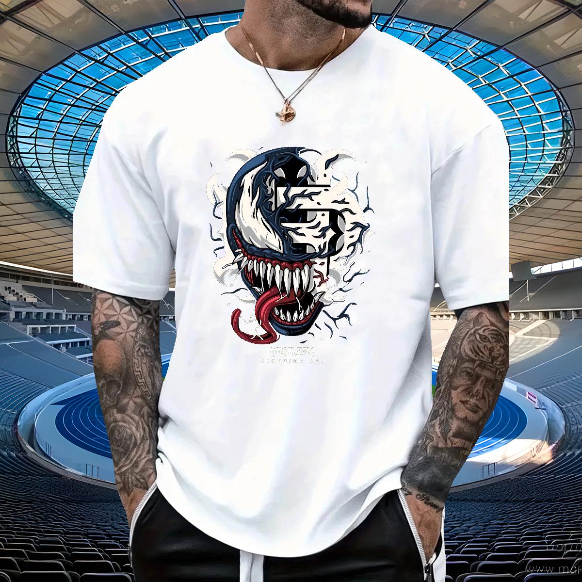Designer Man T Shirts Spring Summer Round Neck Short Sleeve Men Tees Designer Fashion Cartoon Printing S-3XL Tshirts