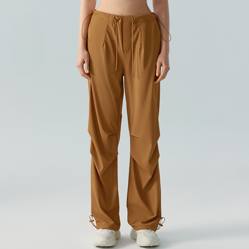 AL Yoga Sweatpants Laidback Straight Leg Relaxed-fit Fiess Sport Pants with Drawcords Unisex Dance Studio-to-street Weekend Jogger Sportswear Trousers