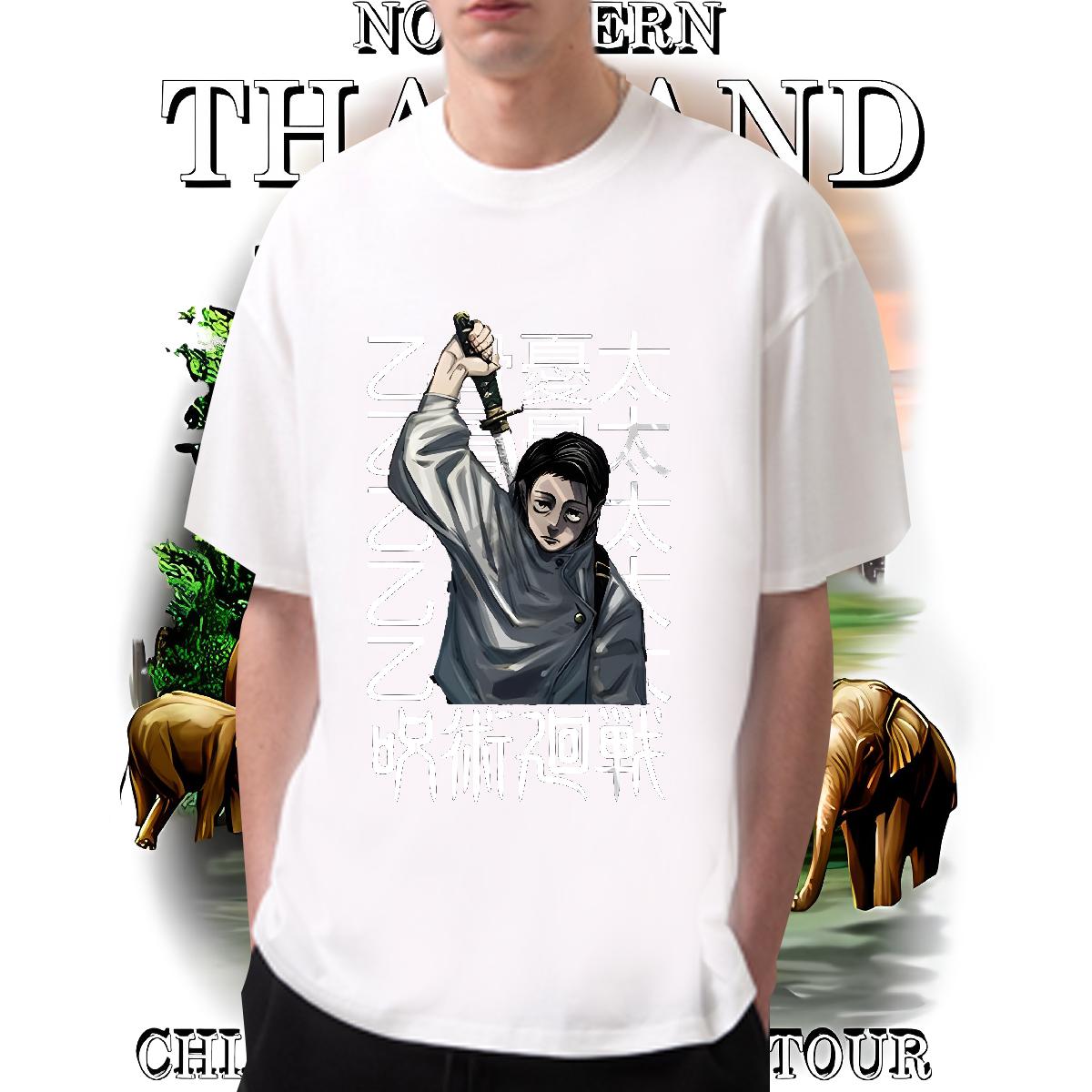 2024 New T-Shirts for Men Customized Print Beach Men Tshirts Breathable Crew Neck Cotton Unisex Tshirts