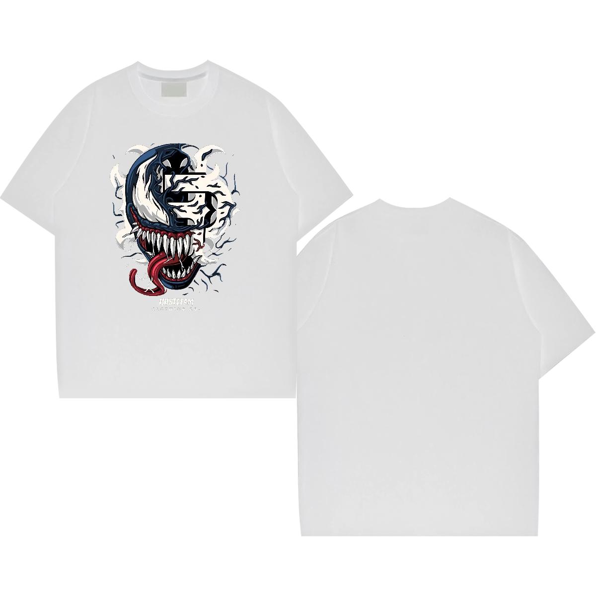 Fashion Design T shirt Floral Print Mens Tshirts Sport Breathable Crew Neck Cotton Loose Tops Shirt