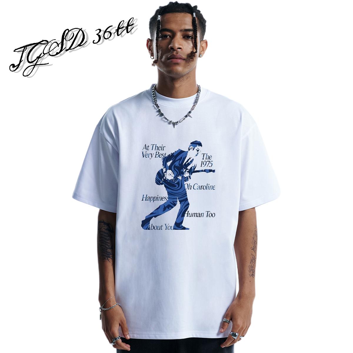 Fashion New T Shirts Men Custom Printed Spring Summer Men Tshirts Cotton Breathable Short Sleeve Loose Fit Clothes